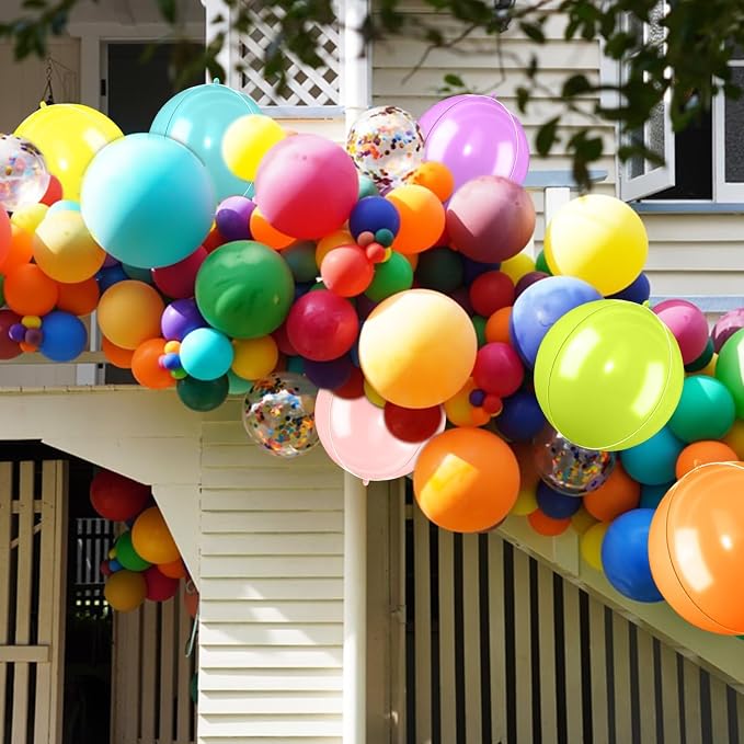 22 Inch Colorful Balloons 4D, Giant Round Ball Balloons - Image 6