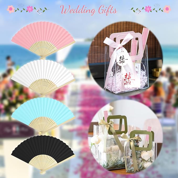 50 Piece Paper Fans - Image 3