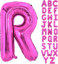 Hot Pink Letter R Balloons, R Letter Balloon 40 Inch Foil R Balloon | Hot Pink by BBPOOL