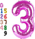 Number Balloons Hot Pink 3 Balloon 40 inch by Enyeopd