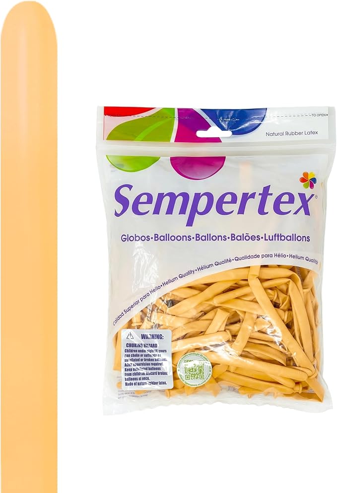 Sempertex Deluxe Peach Blush Balloons, thick & durable, bridal showers by Sempertex