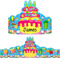 36 Pack Birthday Crowns for Kids Colorful Paper Party Hats Birthday Crown Set by TENDFINE