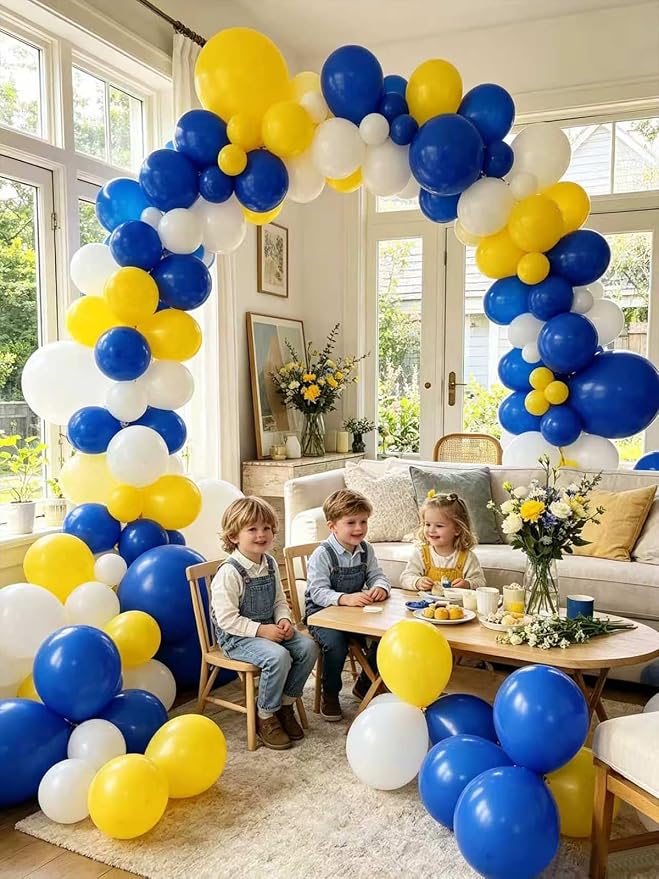 Yellow Balloons 125 Pcs Different Sizes 18 12 10 5 Inch Matte Yellow Latex - Image 9