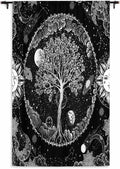 HMS Happy Memories Door Curtain, Tree of Life, 1 Panel | Rod Pocket, Thermal by HMSHappyMemoriesHomeDecorations