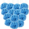Qimoo 20pcs Blue Paper Decorative Pom Poms Flowers Ball by QIMOO
