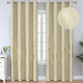 Blackout Curtains Elegant Palm Tree Pattern Designed Window Drapes Energy by ESTELARTEXTILER