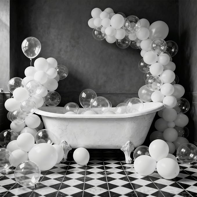 Patimate Clear Balloons 100 Pack 12 Inch Latex Transparent Balloons - Image 4