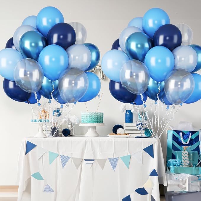 Blue Balloons for Ocean Shark Birthday Party Decorations Under the Sea Balloon - Image 7