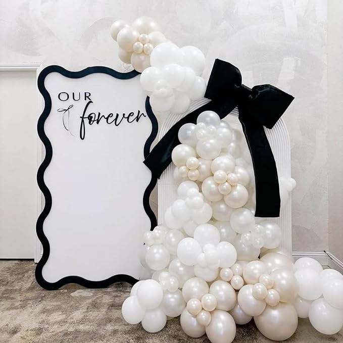 Awenztech 122pcs Pearl White Balloon Arch Kit, 18 12 10 5 inch Pearl White - Image 5