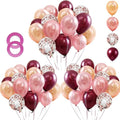 Rose Gold Balloons Burgundy Balloons Kit, 12 Inch by OuMuaMua