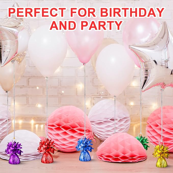 Yunsailing 25 Pcs Heavy Metallic Balloon Weights - Image 5