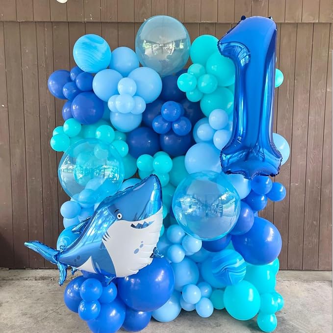 Teal Blue Clear Balloon - Image 3