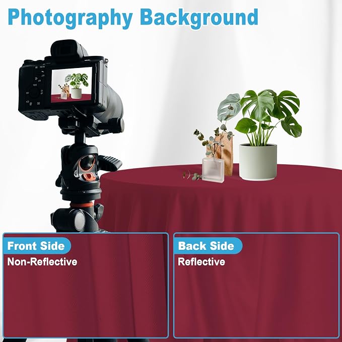 Burgundy Photography Backdrop for Photoshoot, 7x10 FT | Versatile Studio Photo - Image 7