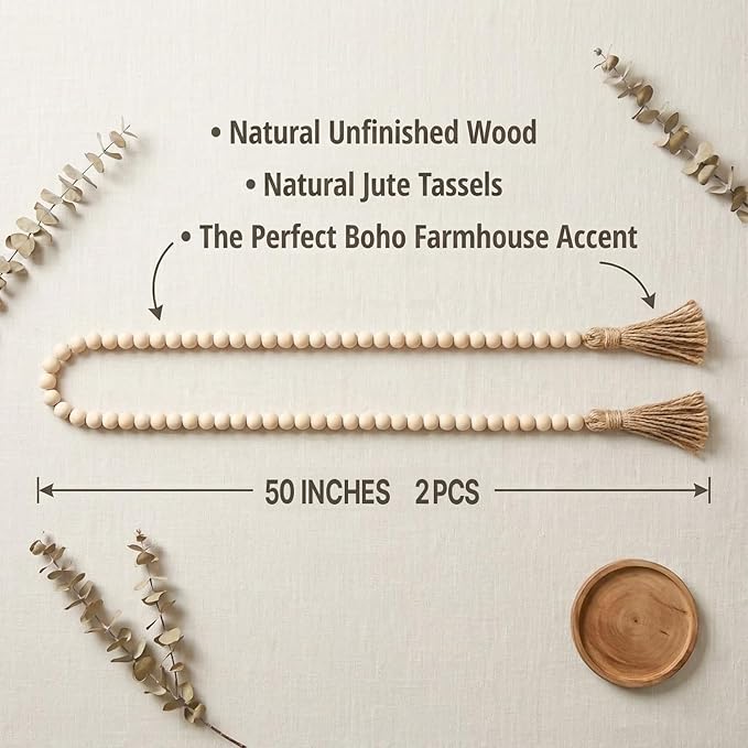 RAINFLOW Wood Bead Garland - Image 2