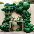 Dark Emerald Green Balloons Different Sizes Latex Double Stuffed Forest Hunter by DOUBLELAYERBALLOON