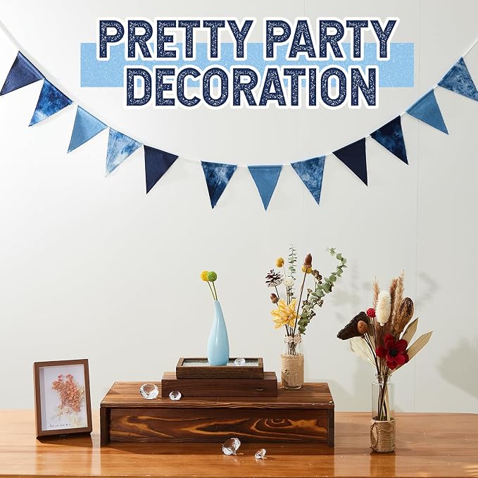 Breling 1 Pcs Denim Baby Shower Decorations, Cowboy Party Decor, Western Bows - Image 4