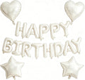 Cream White Birthday Decorations, Cream White Balloons Happy Birthdays Banner by WEIKA