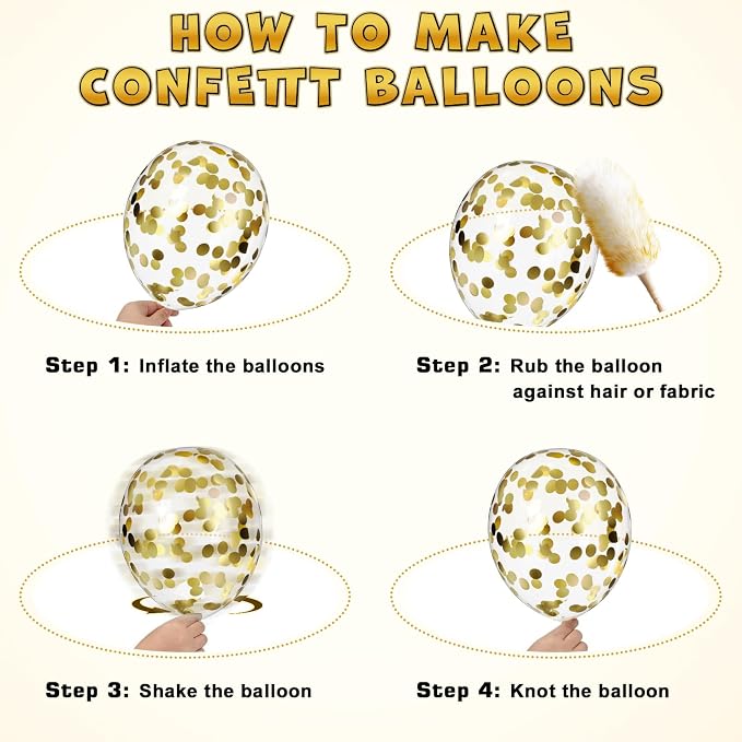 Lukiituke Black and Gold Balloons - Image 3