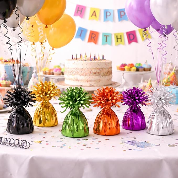 ROYALHOUSE Metallic Wrapped Balloon Weights - Image 8