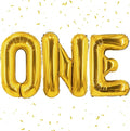 Biapian 40 Inch One Letter Balloons, Big Gold ONE Foil Balloons by BIAPIAN