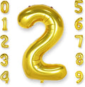 AULE 40 Inch Gold 2 Balloon Number Foil 0-9 Birthday Big Numbers | Birthday by AULE