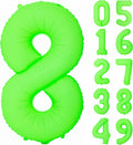 Green Birthday Number 8 Balloon 40 inch Fluorescent Green Number 8 | Helium by Exquisitehighqualitypartydecorationstomeetyoureveryneed%EF%BC%81