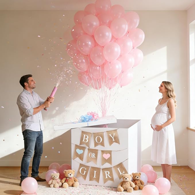 28in Giant Gender Reveal Gift Box by ZOIIWA