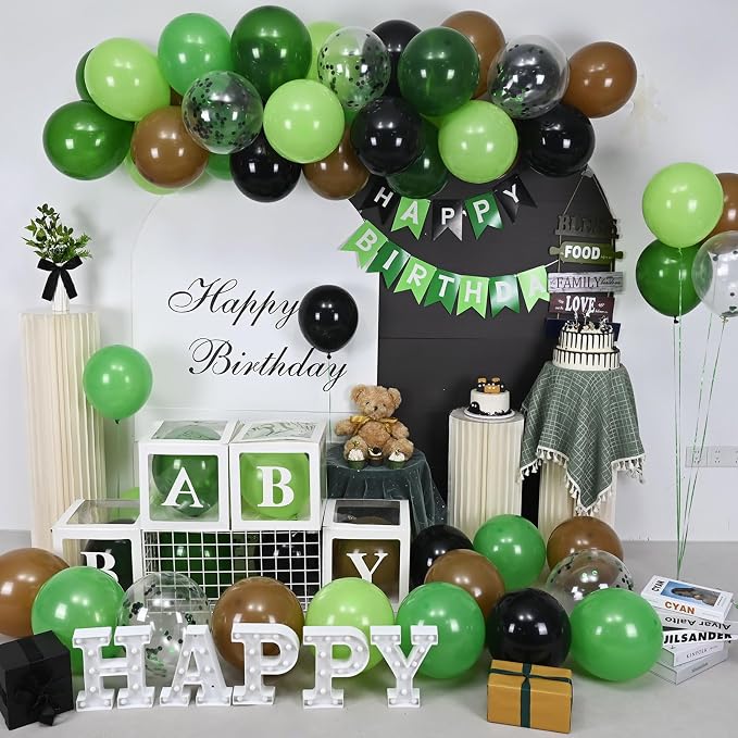 Green Brown Balloons - Image 7