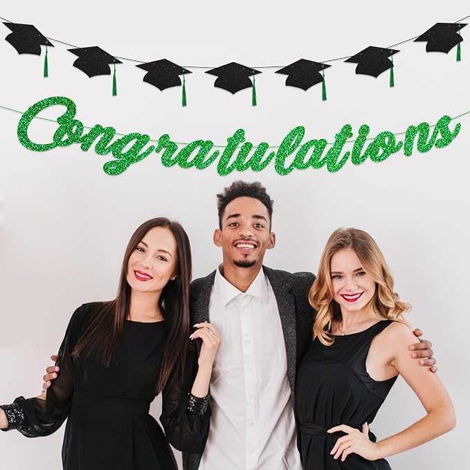 Congratulations Banner Pre-Strung Grad Cap Banner Graduation Decorations 2026 2 - Image 7