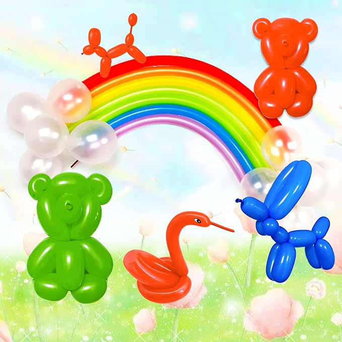 260 long balloons for balloon animals 100 Pack Thickening Latex Modeling Long - Image 9