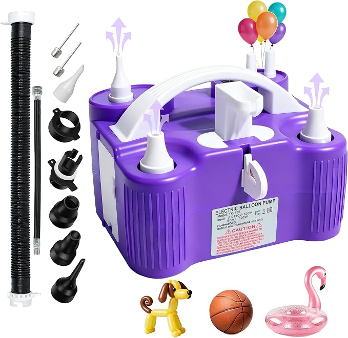 PCFING Balloon Pump Electric, 4-in-1 Air Pump Inflator Blower Machine by PCFING