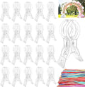 20 Pcs Balloon Arch Clips, 3.5" Plastic Transparent Spring Clamps | by Unknown