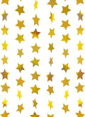 WEVEN Gold Glitte Star Garland Reflective Paper Party Streamers Twinkle Star by WEVEN