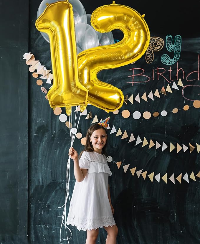 40 Inch Gold 29 Balloon Numbers, 29th Birthday Party Decorations | Large Self - Image 3