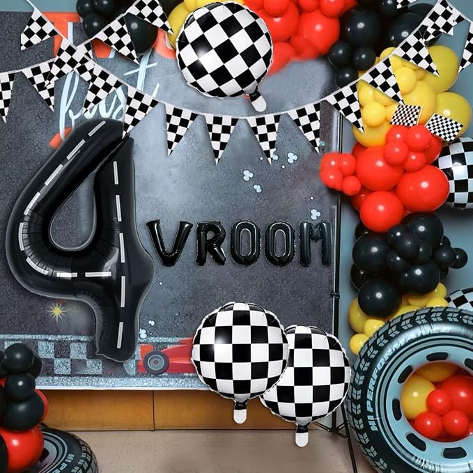134pcs Balloons Race Car Birthday Party Supplies Decorations - Image 5