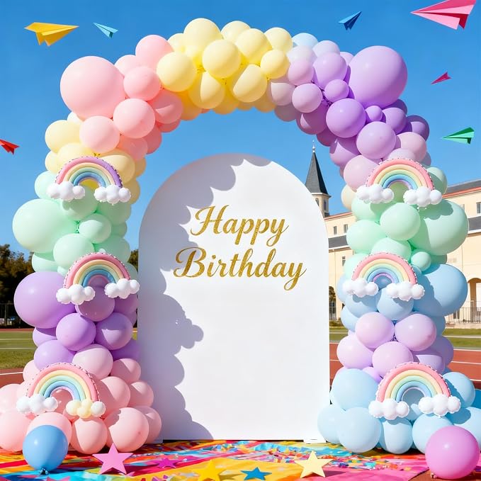 Patimate Pastel Balloons 100 Pack 12 Inch Round Macaron Color Balloons | Latex - Image 2