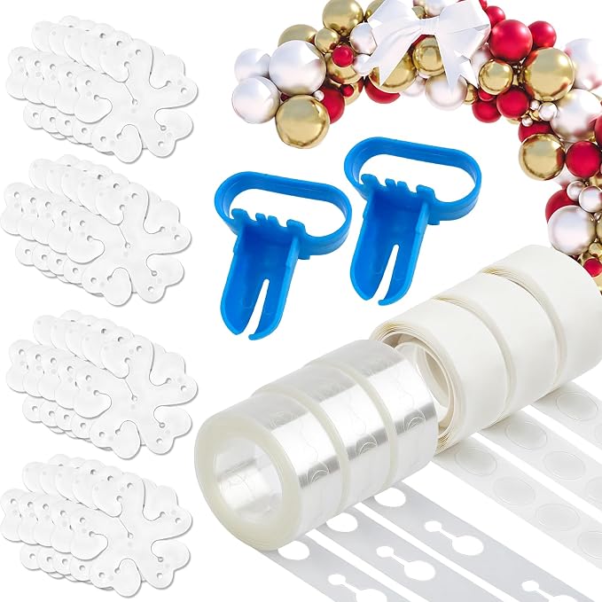 Balloon Arch Kit 20pcs Balloon Flower Clips & 2pcs Balloon Tying Tool & 49.2ft - Image 9