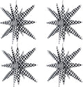 TONIFUL 4 Pcs Checkered Explosion Star Balloons Race Car Themed Party Decor | by TONIFUL