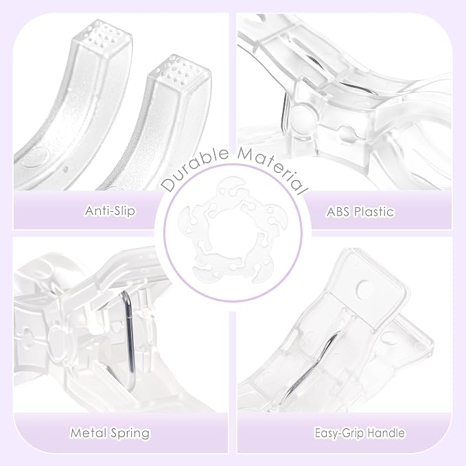 RELBRO Spring Clamps with Balloon Clips Set, 3.5 Inch, 50 Flower-shaped Balloon - Image 4