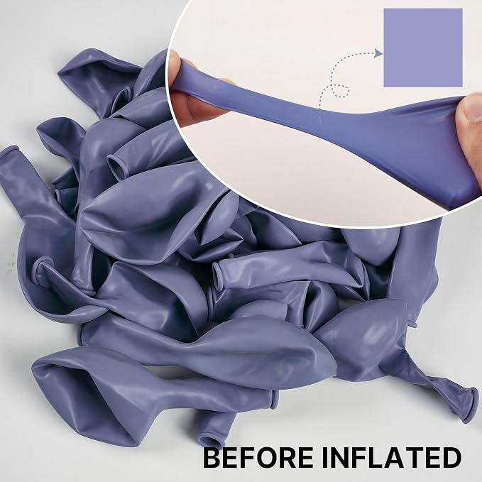 PartyWoo Dusty Purple Balloons 50pcs Lavender Lilac Boho Neutral Color | 12 - Image 2
