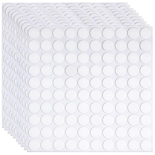 1000 Packs Double Sided Sticky Dots, 10mm Clear Removable Dot Glue, Strong Hold by Unknown