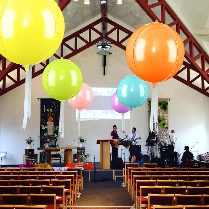 22 Inch Colorful Balloons 4D, Giant Round Ball Balloons - Image 7