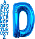 40 Inch Blue Letter D Balloons, DIY Phrase Foil Alphabet Letter D Balloons DIY by LHOAVWE