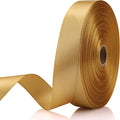 7/8 Inch 60 Yards Champagne Gold Satin Craft Ribbon-Single Face Polyester Ribbon by Unknown