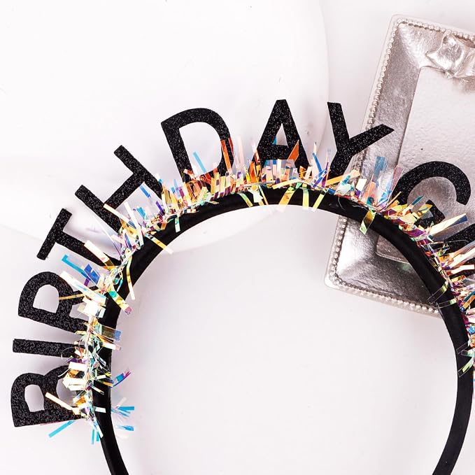 CIEHER Birthday Girl Headband Birthday Crown - Image 4