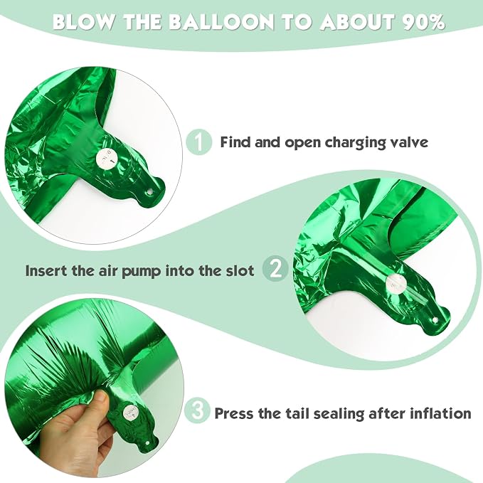 40 Inch Green Number 2 Balloon Birthday Party Decorations - Image 6