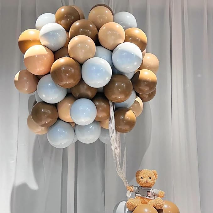 Voircoloria 130pcs Tan Balloons Garland Arch Kit, 18 12 10 5 Inch | - Image 4