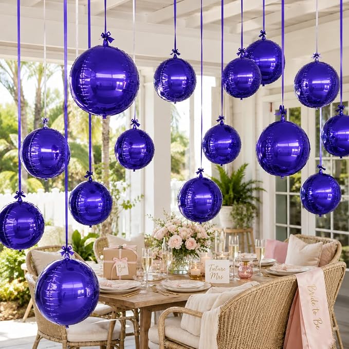 Purple Round Foil Balloons - Image 6
