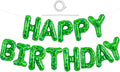 Vuzvuv Green Happy Birthday Balloon Banner, Game Theme Foil Balloon Letters by Vuzvuv