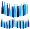 Blue Ombre Tassel 30Pcs Tissue Paper Tassels Garland DIY Hanging Paper by Unknown